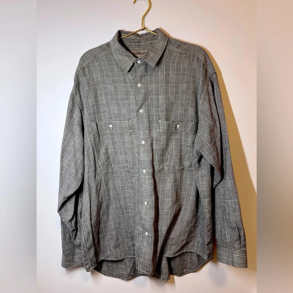 Cacharel Vintage Houndstooth Button Down M - Picture 1 of 8